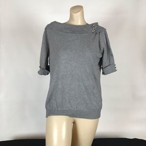 Wide cowl neck sweater